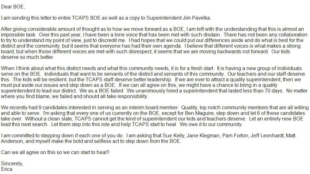 Erica Moon Mohr Second Letter